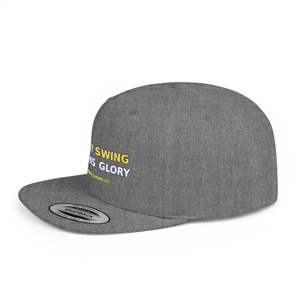 Every Swing for His Glory Christian Golf Flat Bill Snapback
