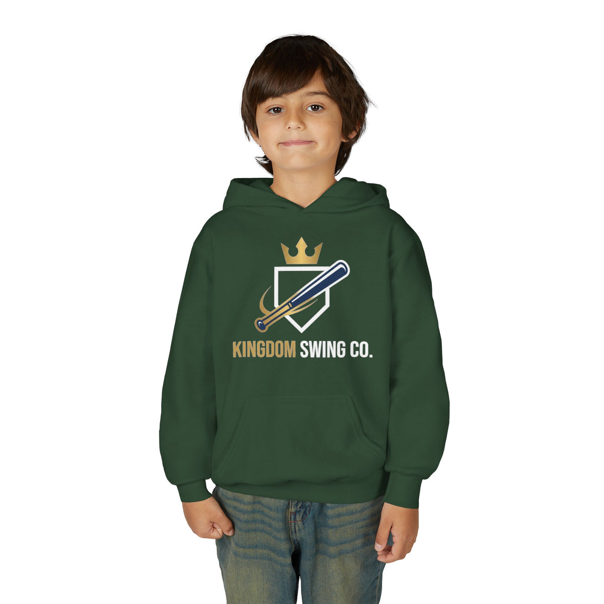 Kingdom Swing Co. Youth Christian Baseball Hoodie