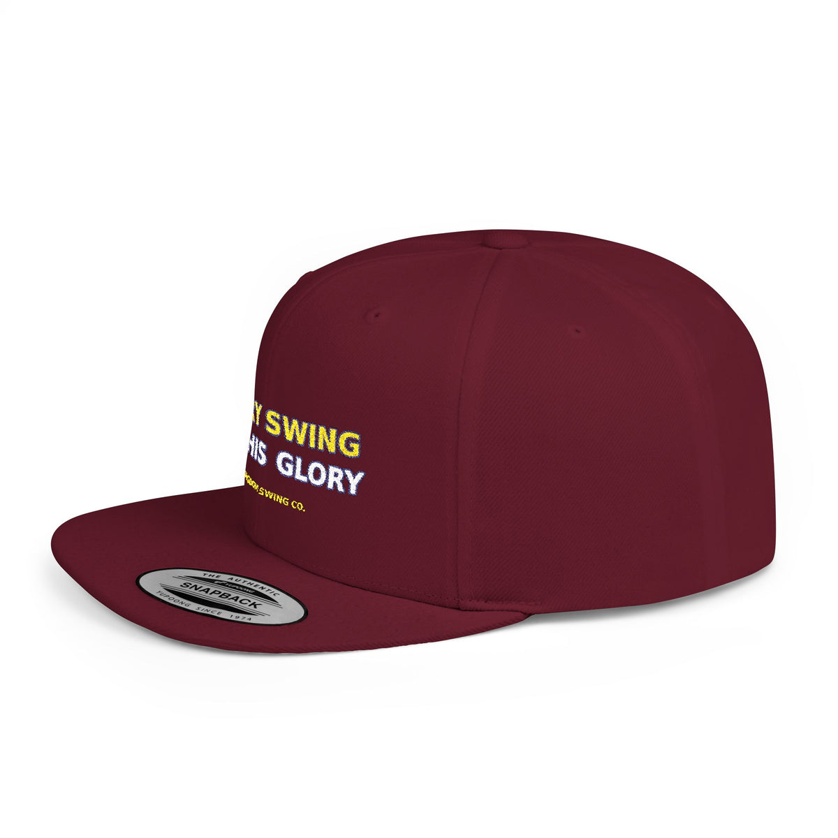 Every Swing for His Glory Christian Golf Flat Bill Snapback