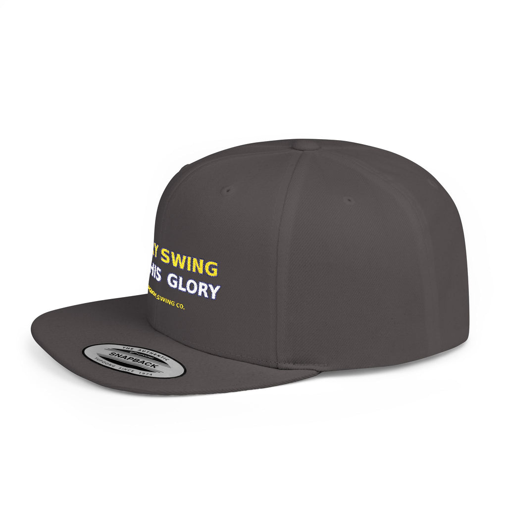 Every Swing for His Glory Christian Golf Flat Bill Snapback
