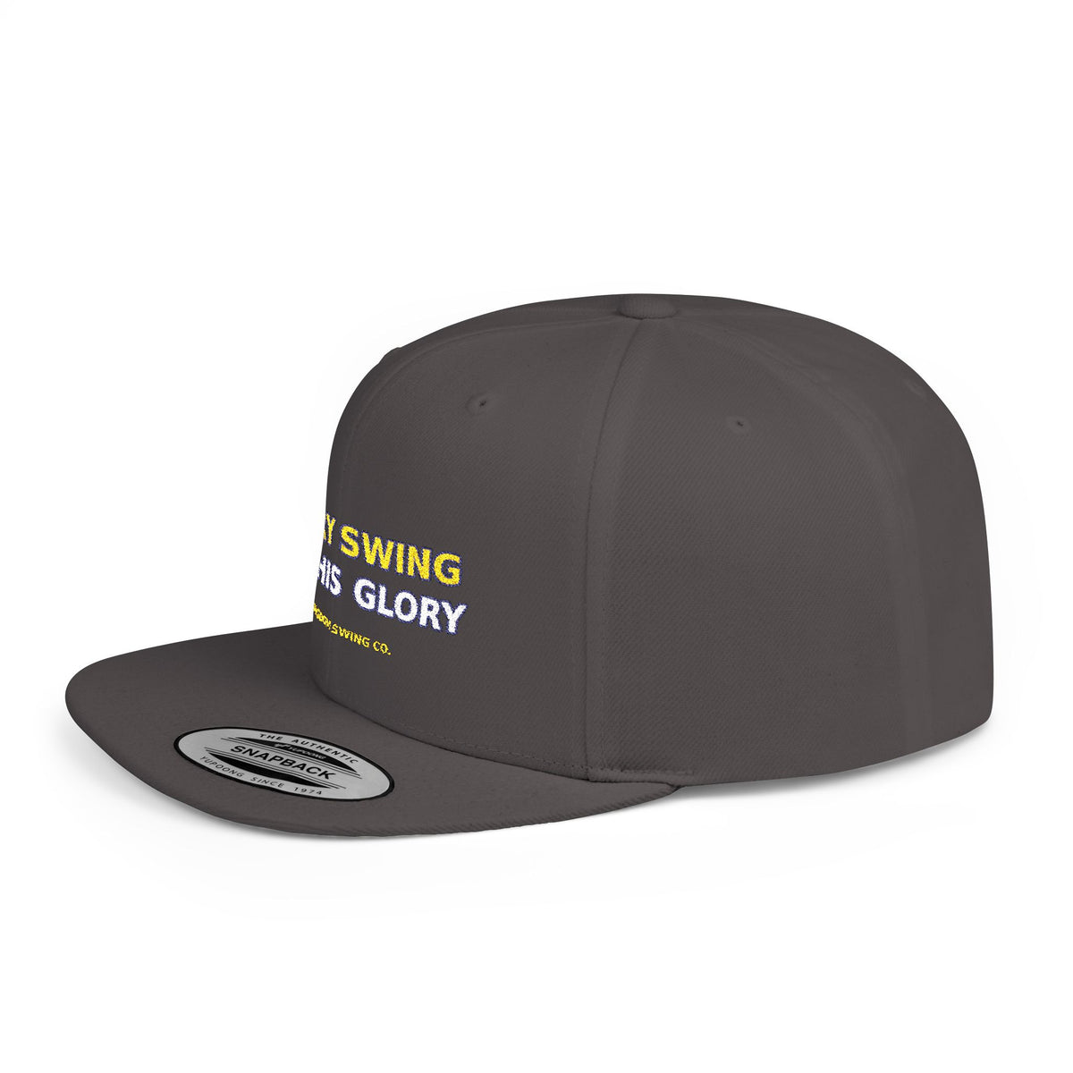Every Swing for His Glory Christian Golf Flat Bill Snapback