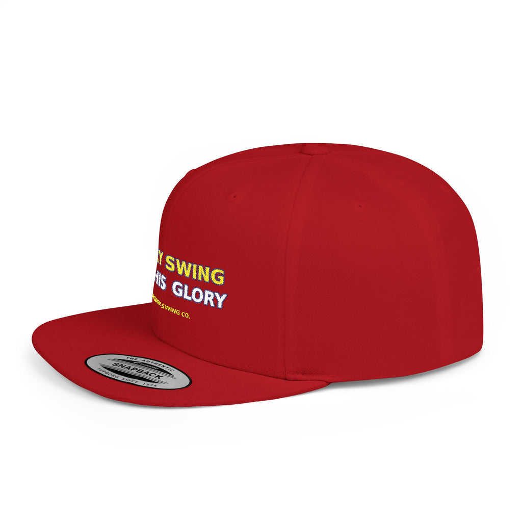 Every Swing for His Glory Christian Golf Flat Bill Snapback