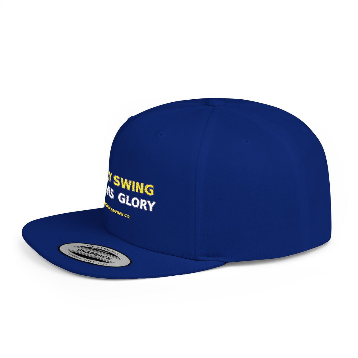 Every Swing for His Glory Christian Golf Flat Bill Snapback