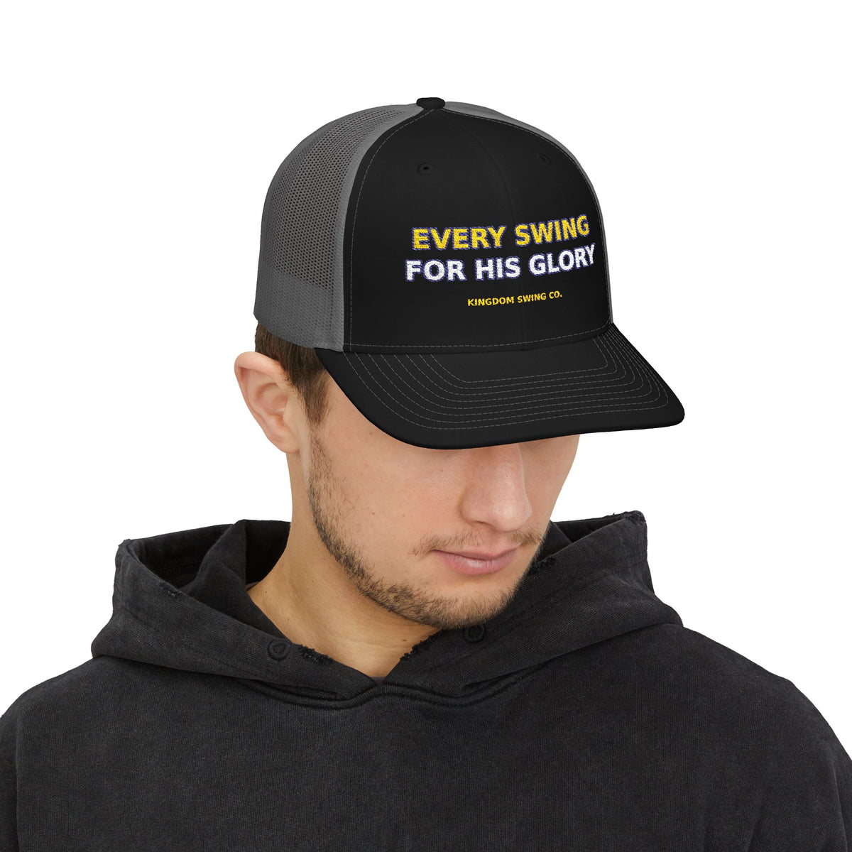 Every Swing for His Glory Snapback Trucker Cap