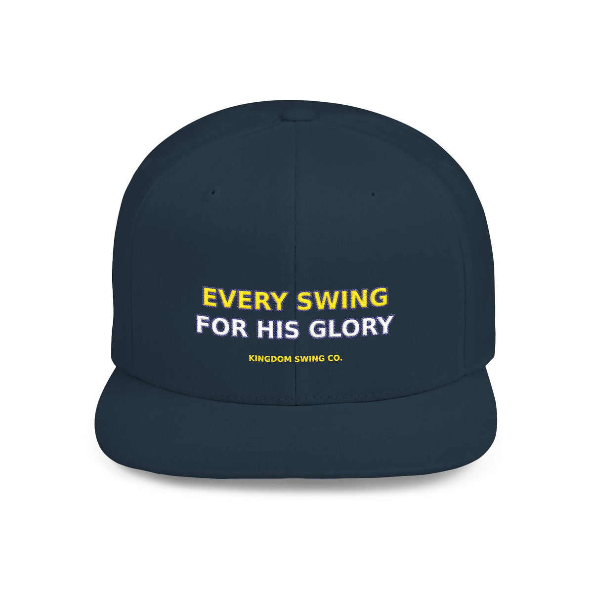 Every Swing for His Glory Christian Golf Flat Bill Snapback