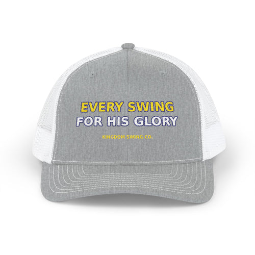 Every Swing for His Glory Snapback Trucker Cap