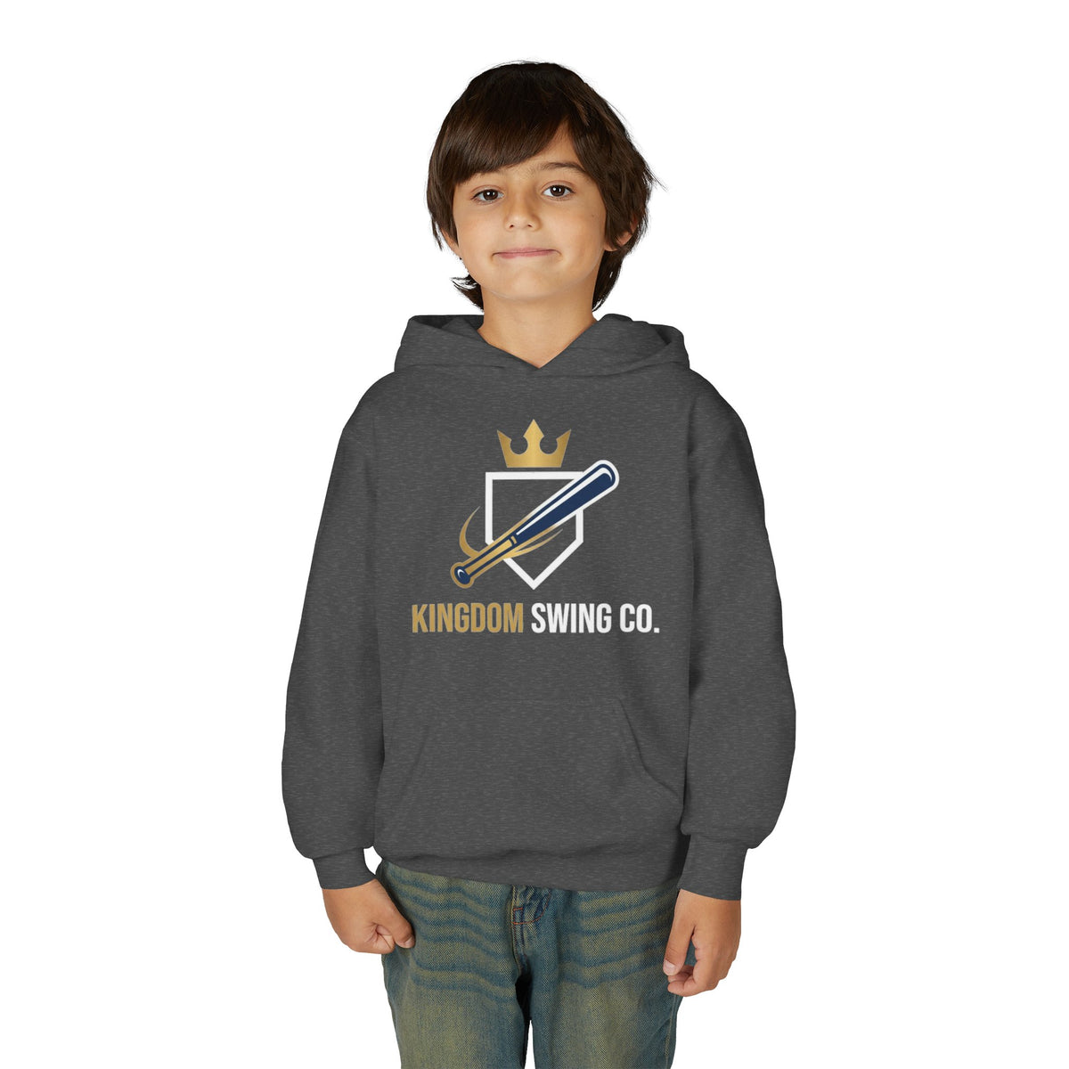 Kingdom Swing Co. Youth Christian Baseball Hoodie
