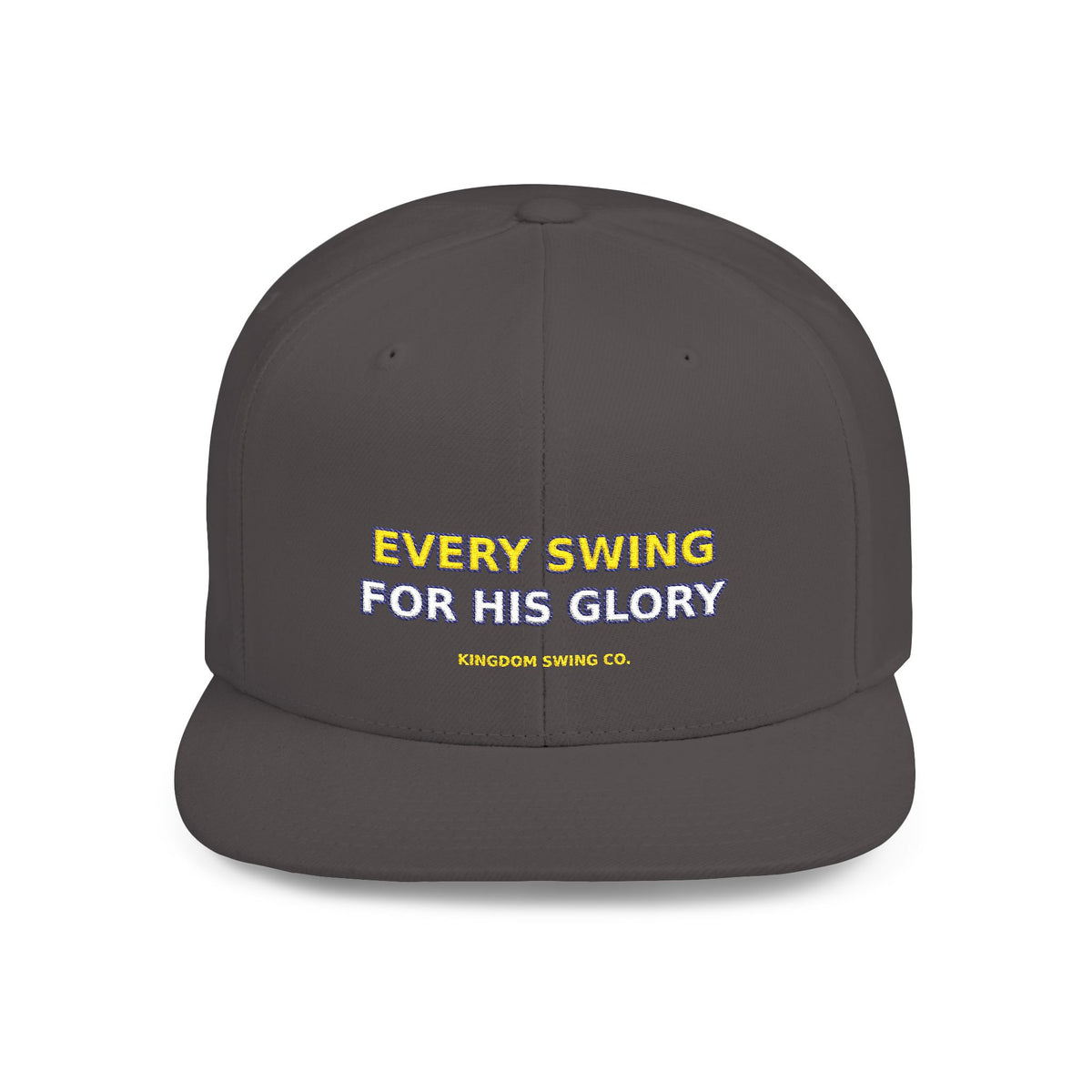 Every Swing for His Glory Christian Golf Flat Bill Snapback
