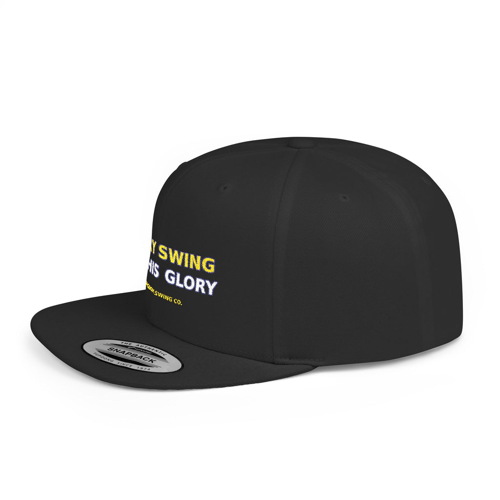 Every Swing for His Glory Christian Golf Flat Bill Snapback