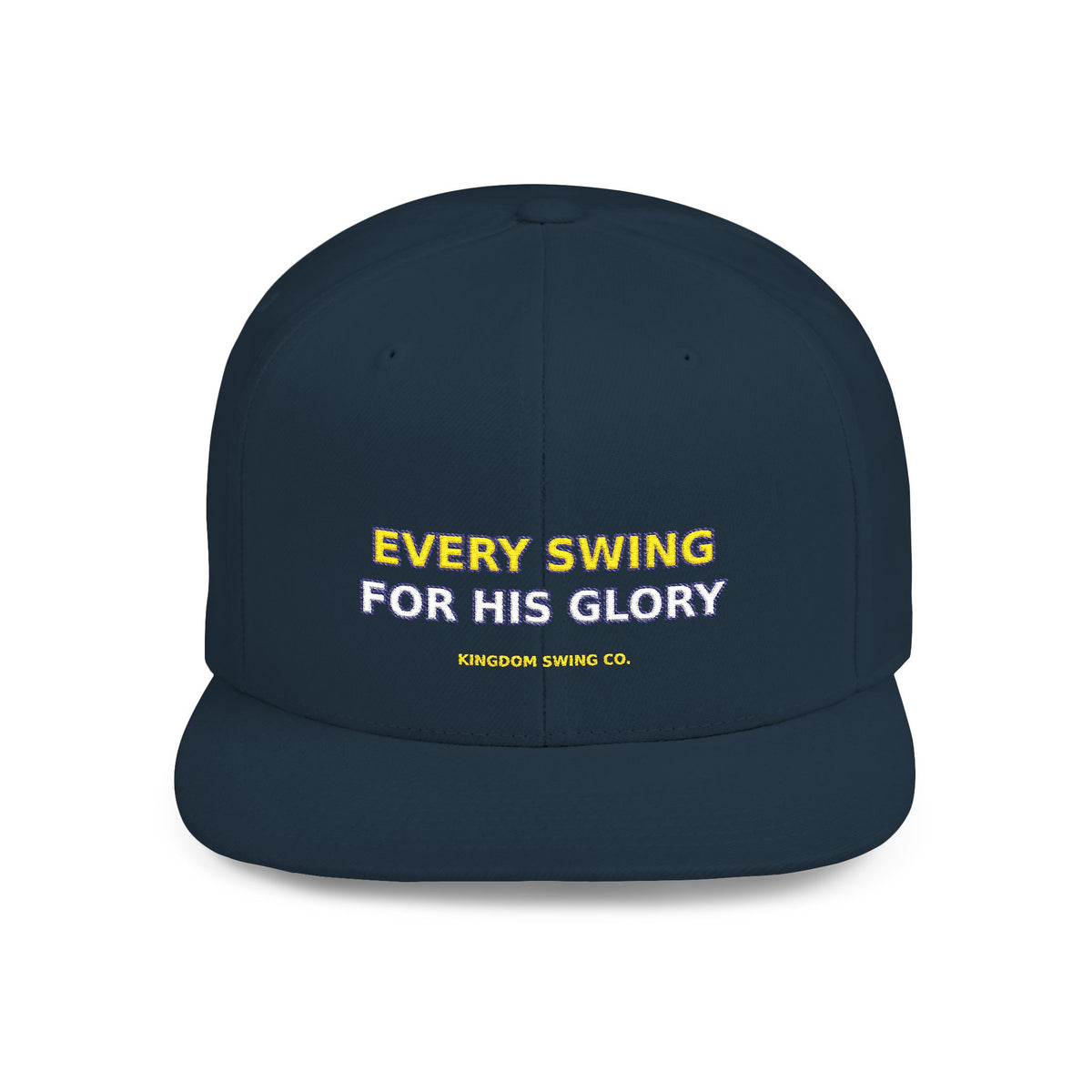 Every Swing for His Glory Christian Golf Flat Bill Snapback