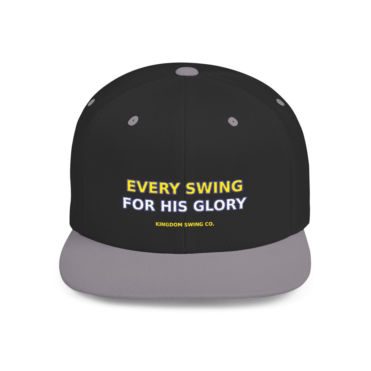Every Swing for His Glory Christian Golf Flat Bill Snapback