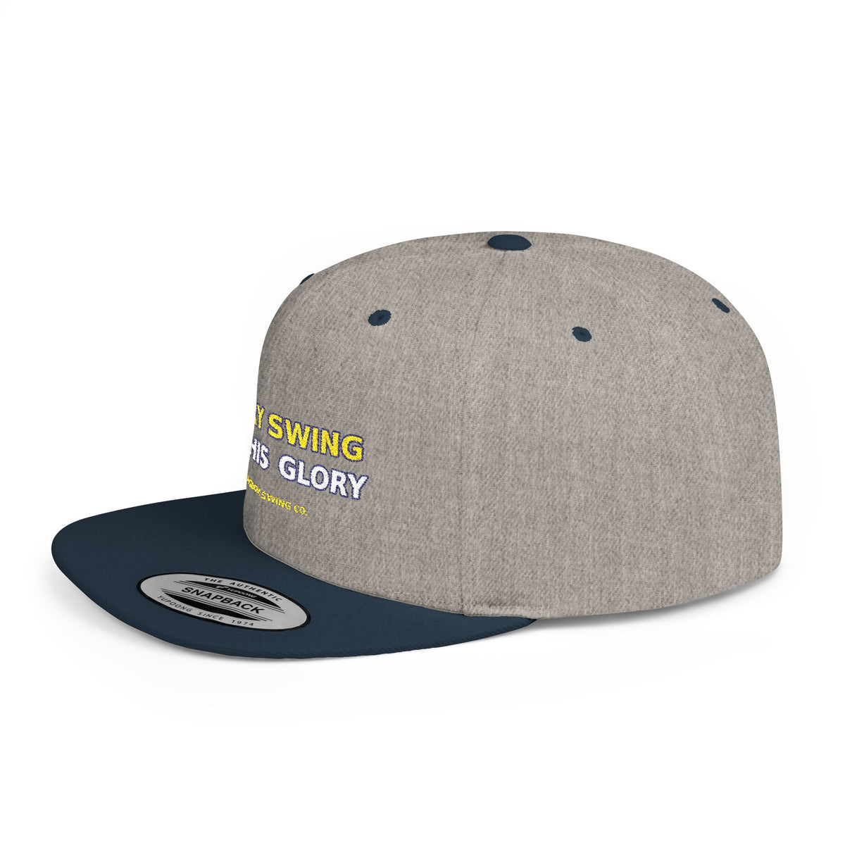 Every Swing for His Glory Christian Golf Flat Bill Snapback