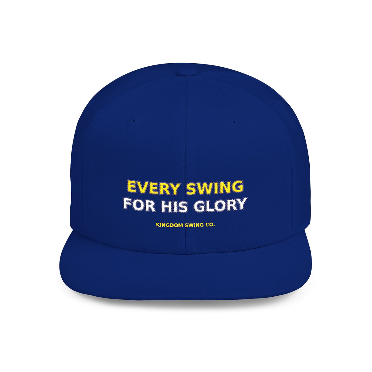Every Swing for His Glory Christian Golf Flat Bill Snapback