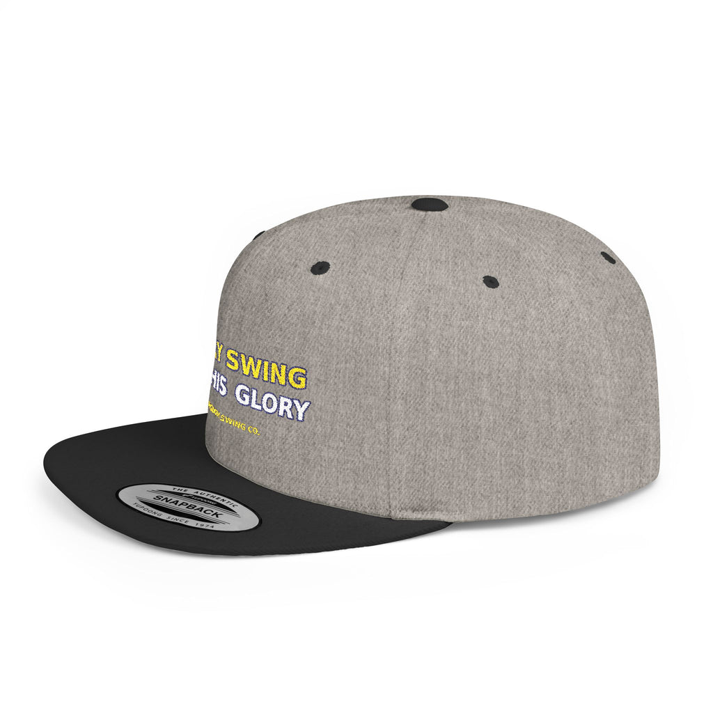 Every Swing for His Glory Christian Golf Flat Bill Snapback