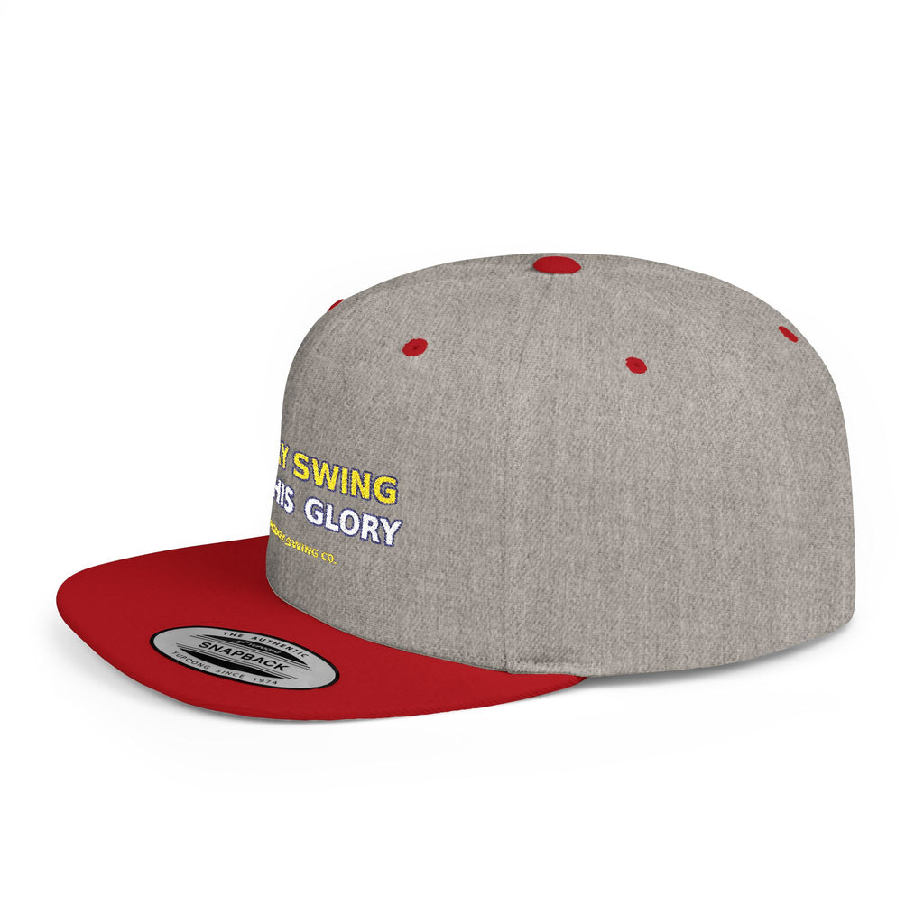 Every Swing for His Glory Christian Golf Flat Bill Snapback