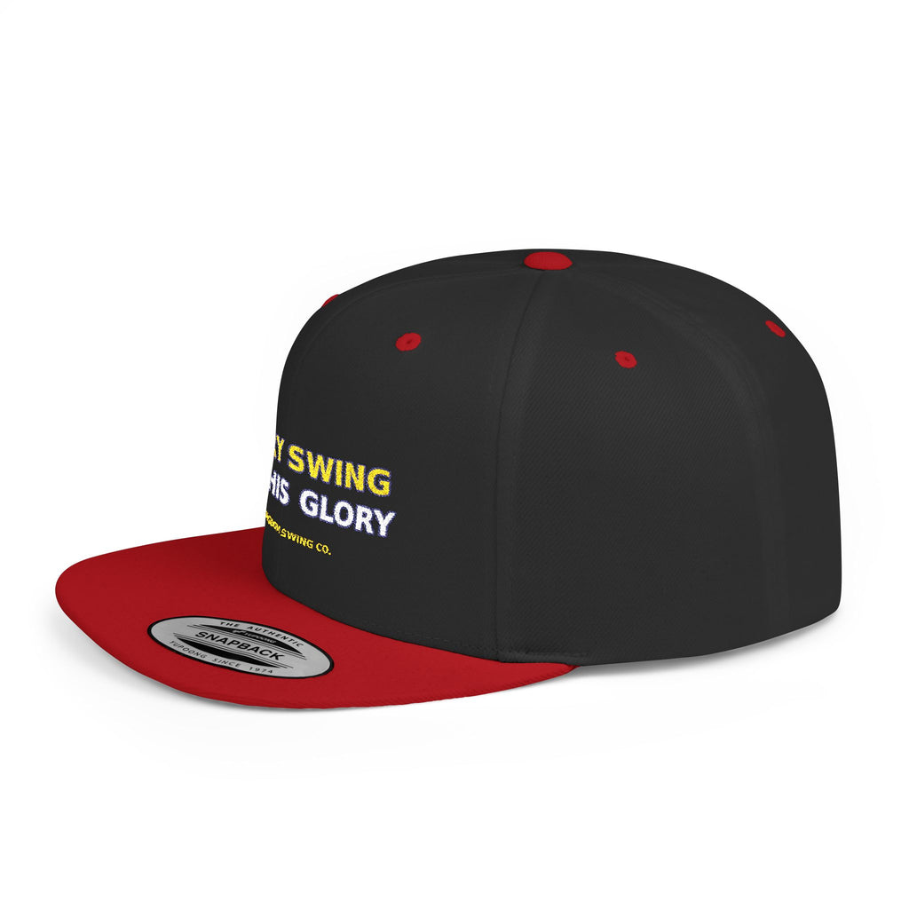 Every Swing for His Glory Christian Golf Flat Bill Snapback