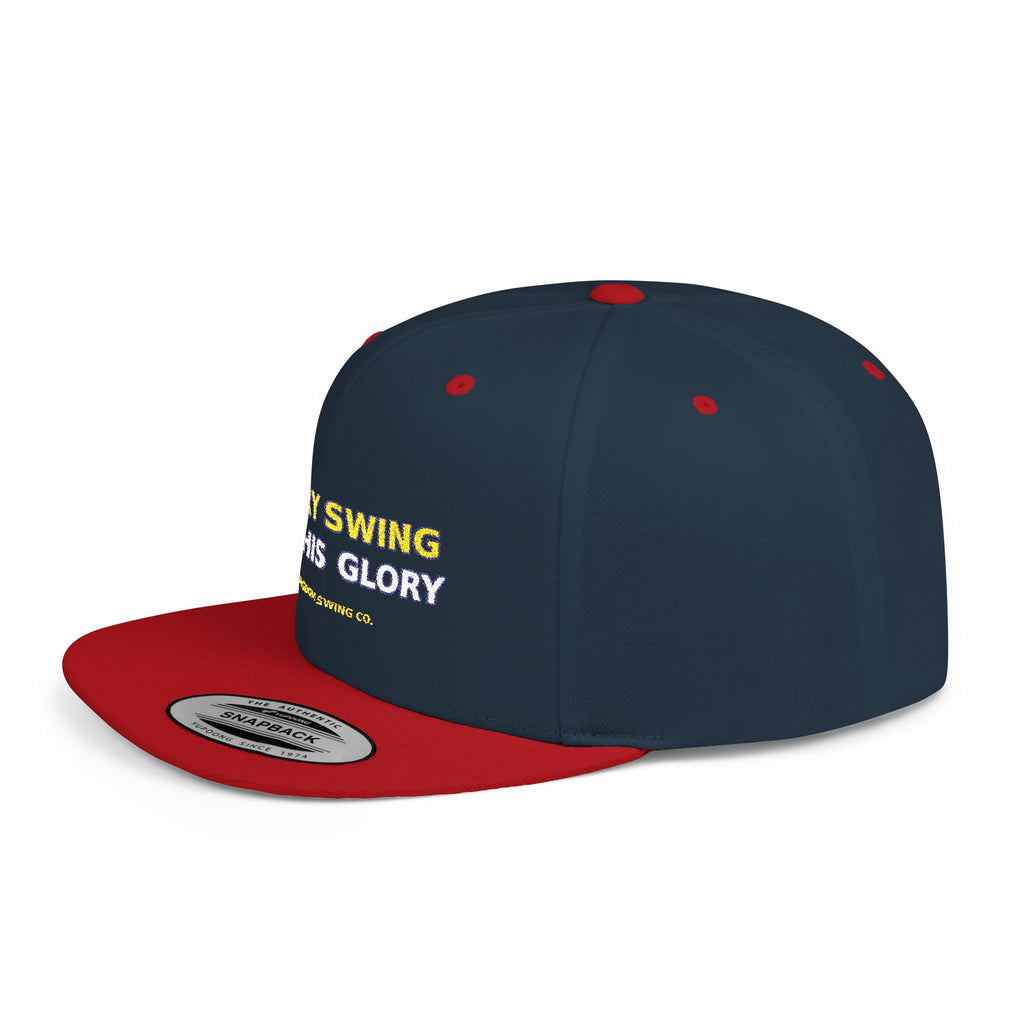 Every Swing for His Glory Christian Golf Flat Bill Snapback