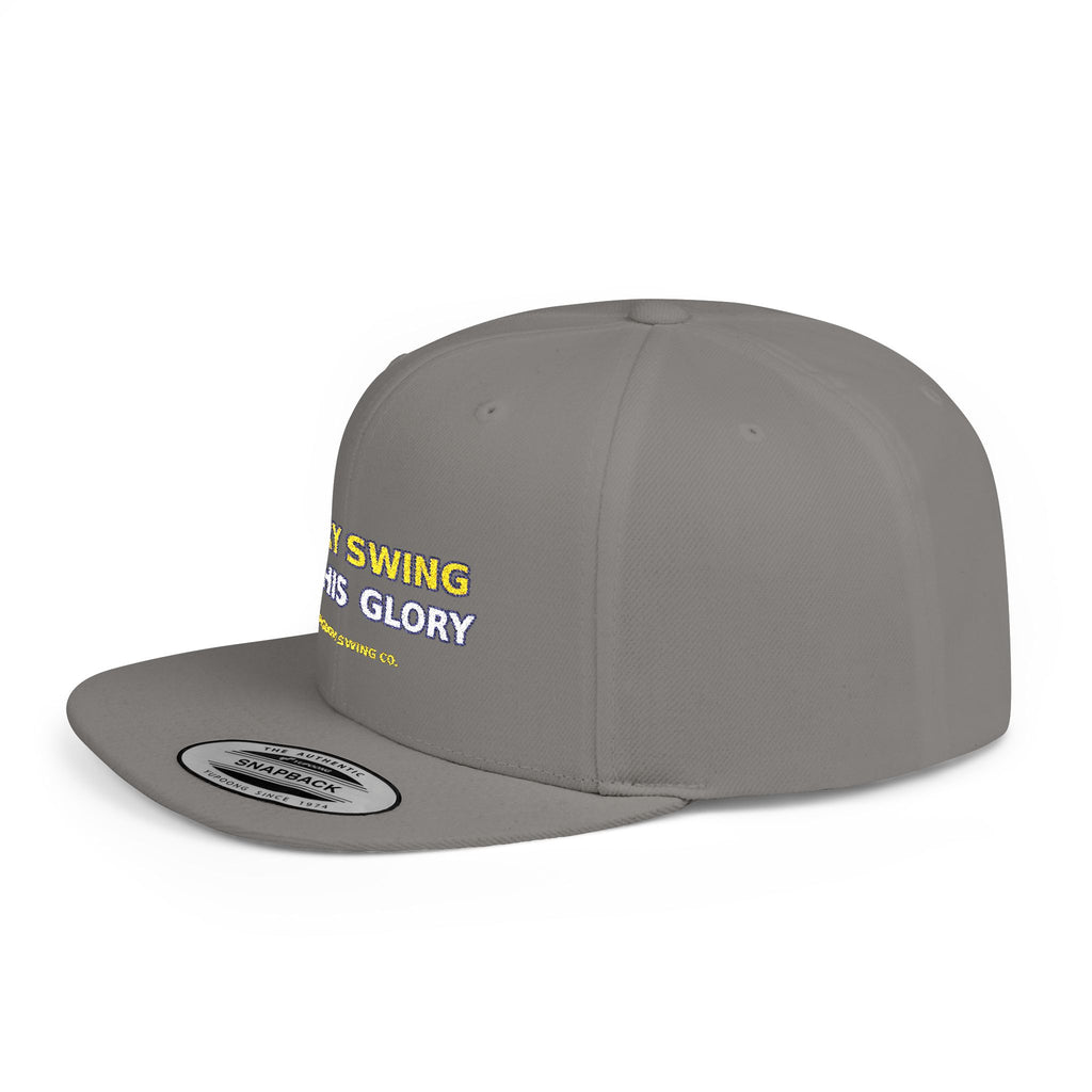 Every Swing for His Glory Christian Golf Flat Bill Snapback