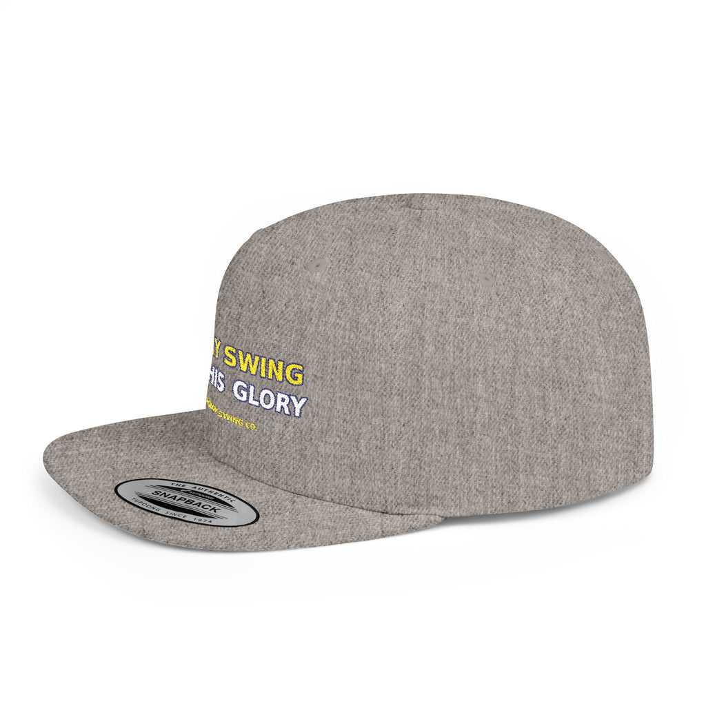 Every Swing for His Glory Christian Golf Flat Bill Snapback