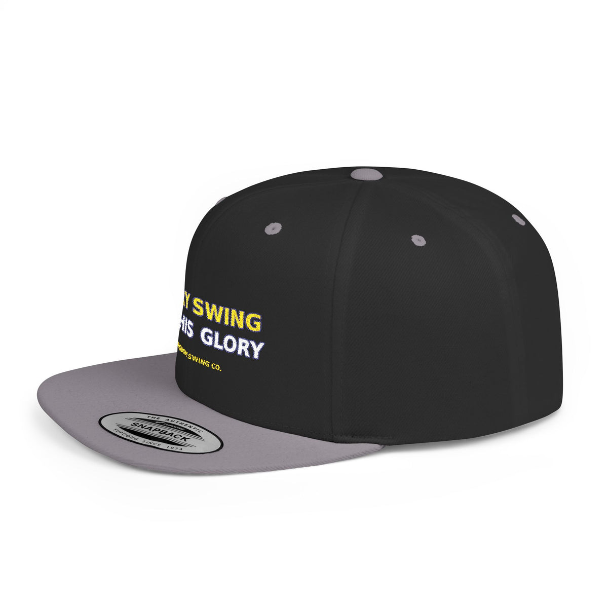 Every Swing for His Glory Christian Golf Flat Bill Snapback