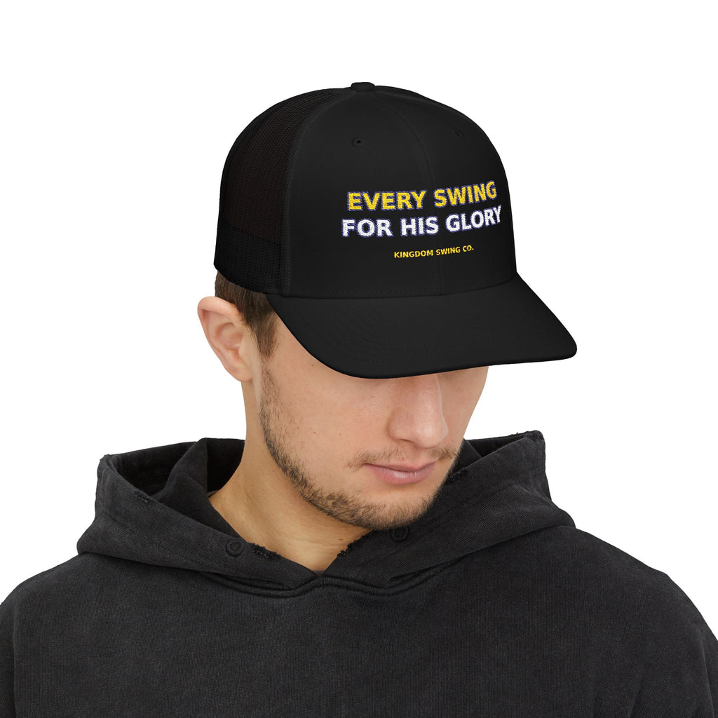 Every Swing for His Glory Snapback Trucker Cap