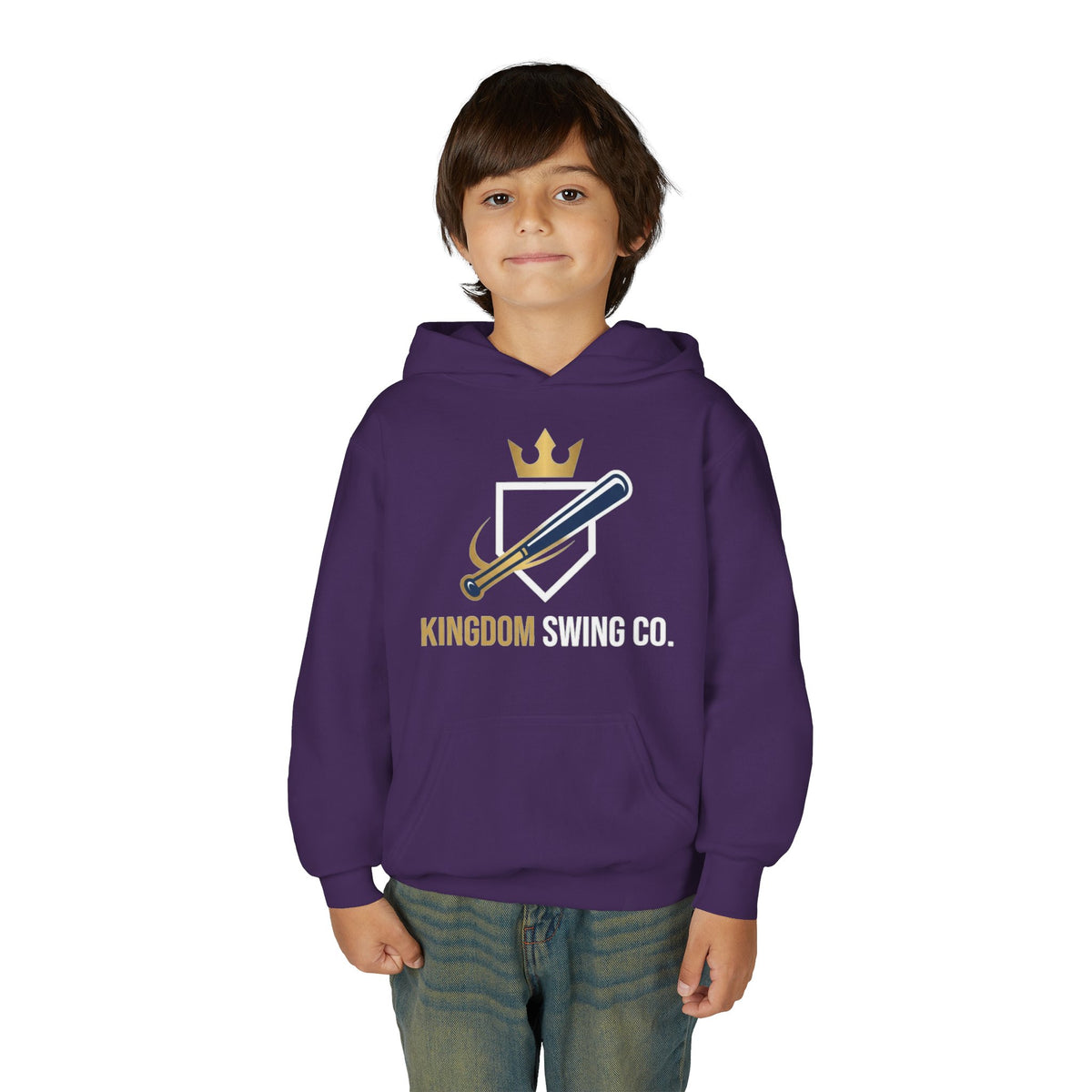 Kingdom Swing Co. Youth Christian Baseball Hoodie
