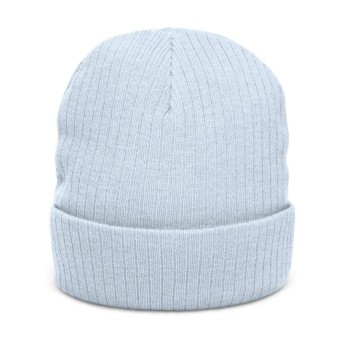 Kingdom Swing Co. Black Embroidered Ribbed Knit Beanie