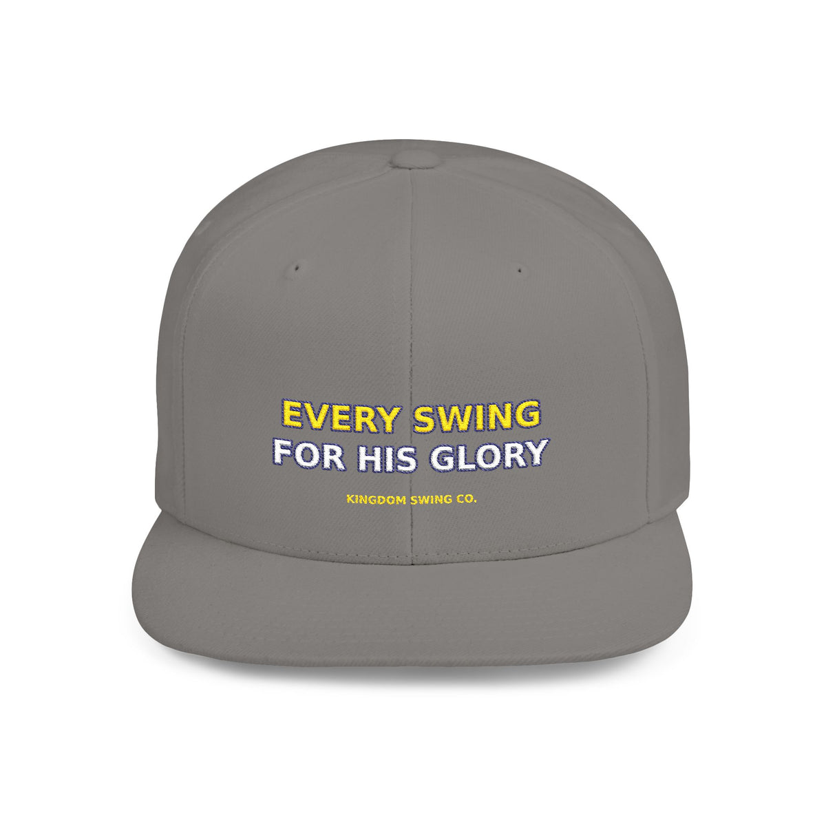 Every Swing for His Glory Christian Golf Flat Bill Snapback