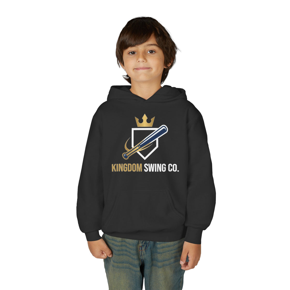 Kingdom Swing Co. Youth Christian Baseball Hoodie