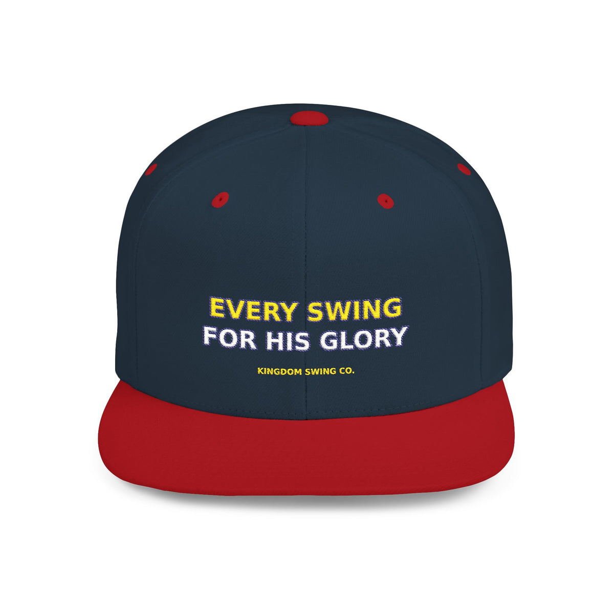 Every Swing for His Glory Christian Golf Flat Bill Snapback