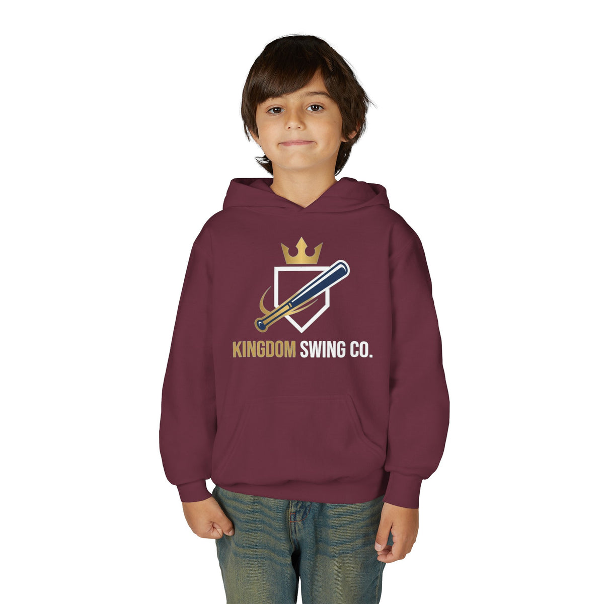 Kingdom Swing Co. Youth Christian Baseball Hoodie