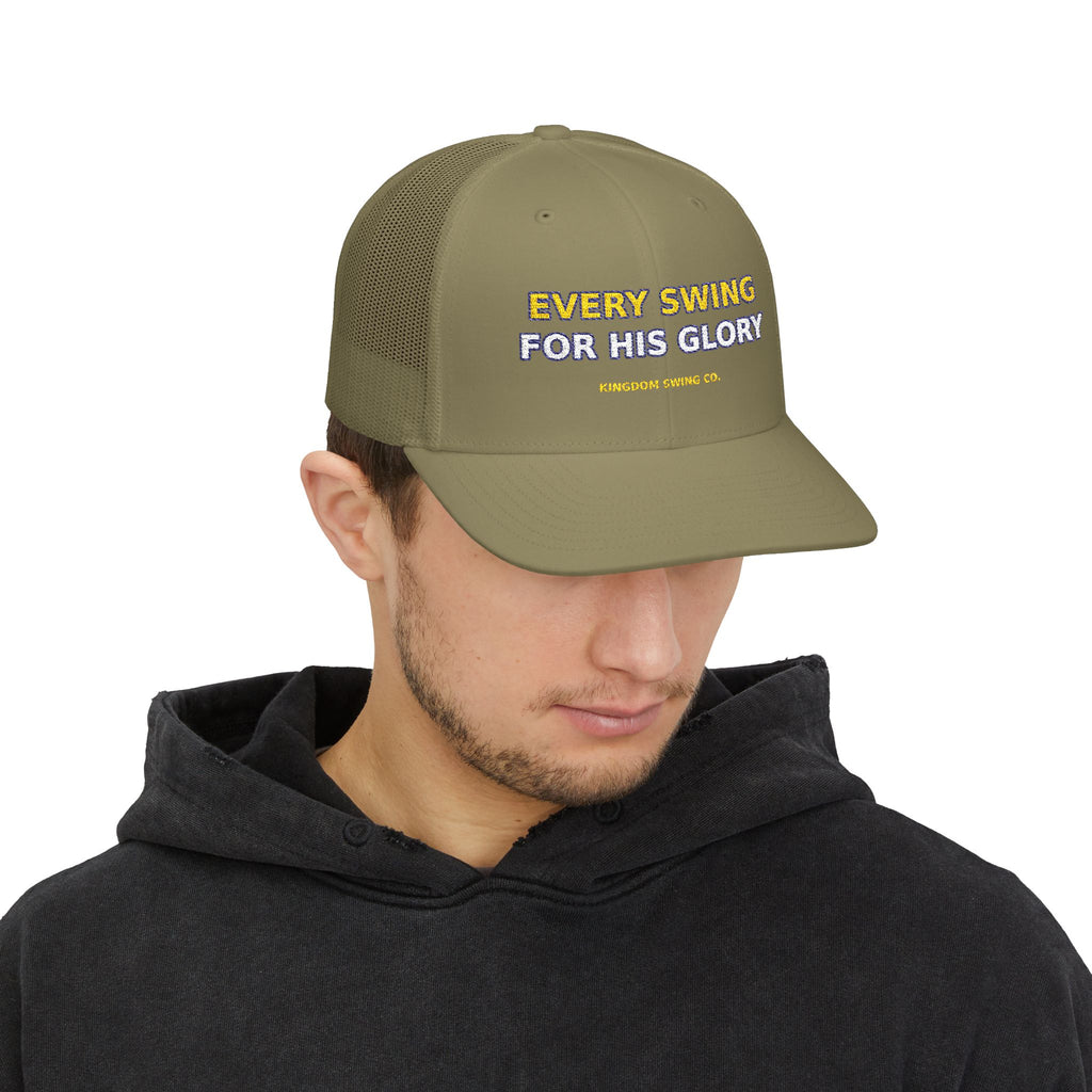 Every Swing for His Glory Snapback Trucker Cap